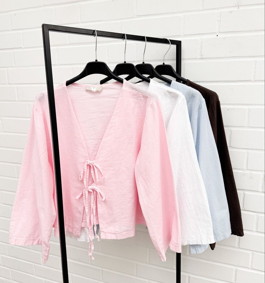 LINO SCHLEIFEN BLUSE - versch. Farben