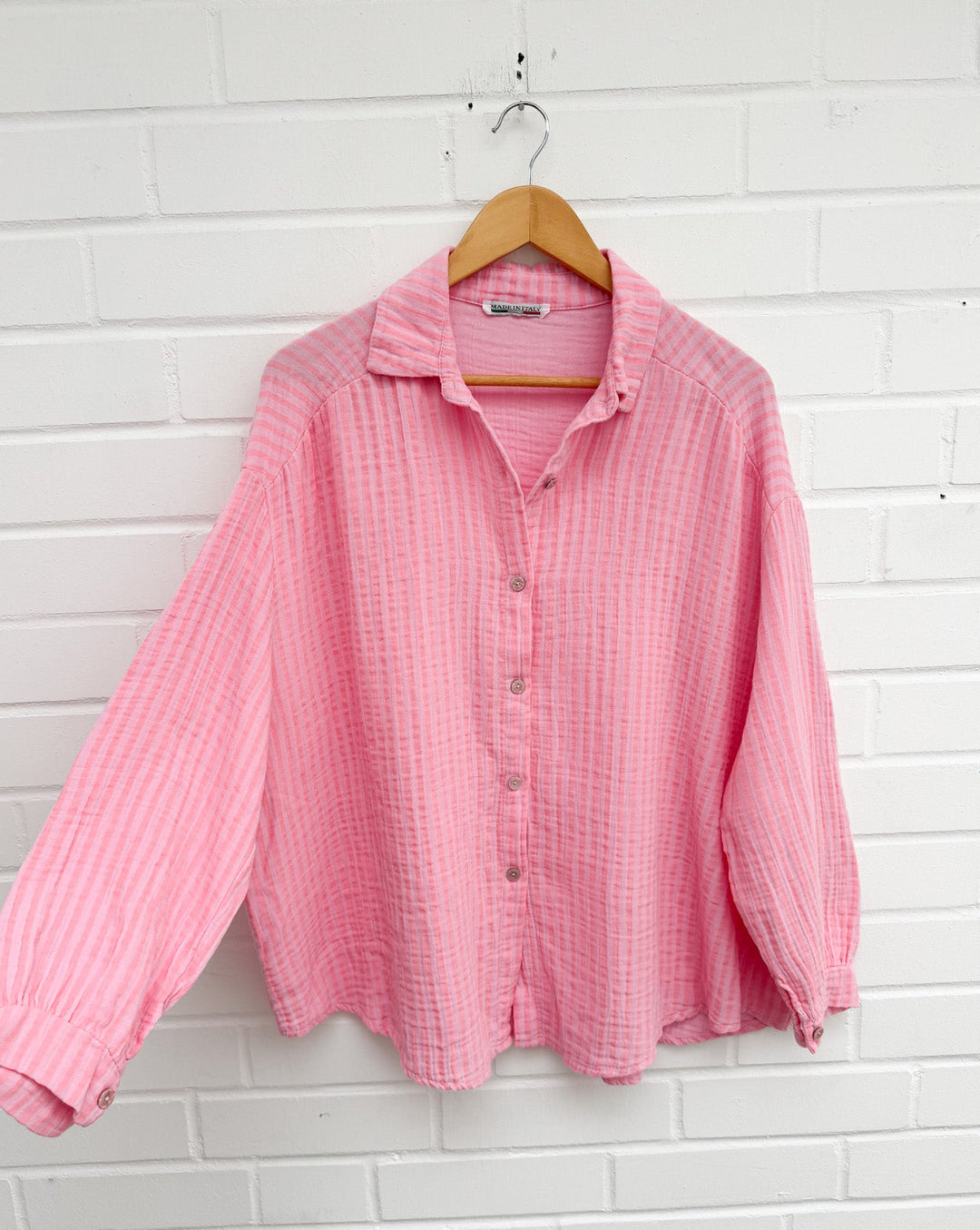 STREIFEN MUSSELIN BLUSE SILINA - versch. Farben