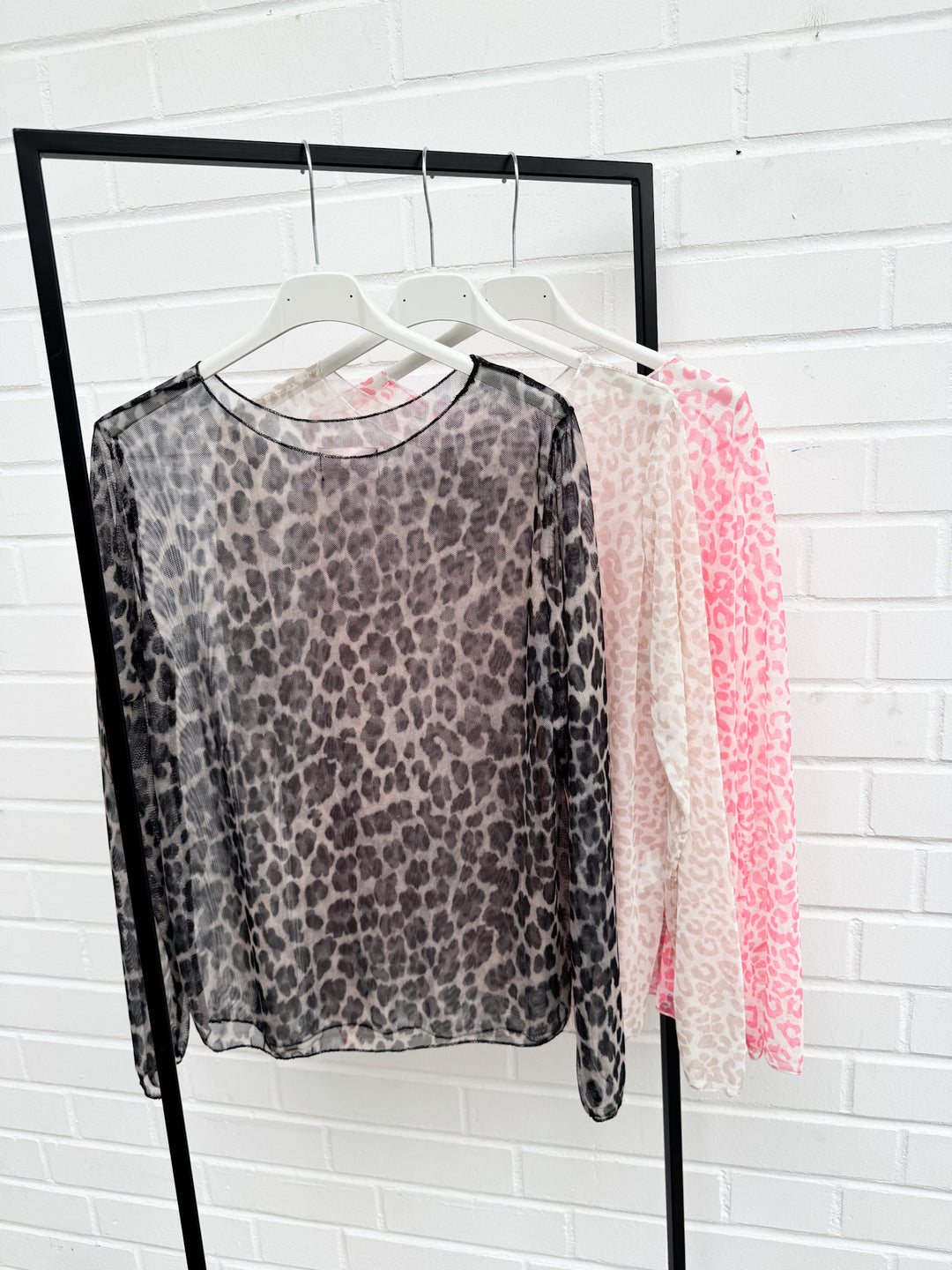 TRANSPARENTES LEO LONGSLEEVE - versch. Farben