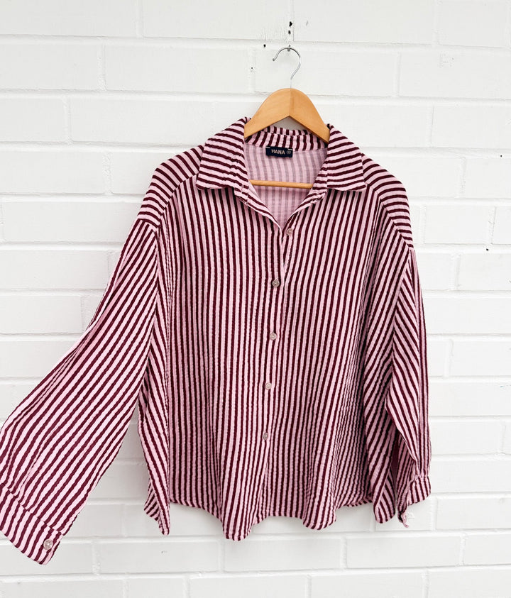STREIFEN MUSSELIN BLUSE SILINA - versch. Farben