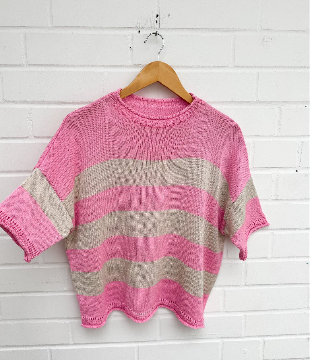 BLOCKSTREIFEN STRICKSHIRT - versch. Farben