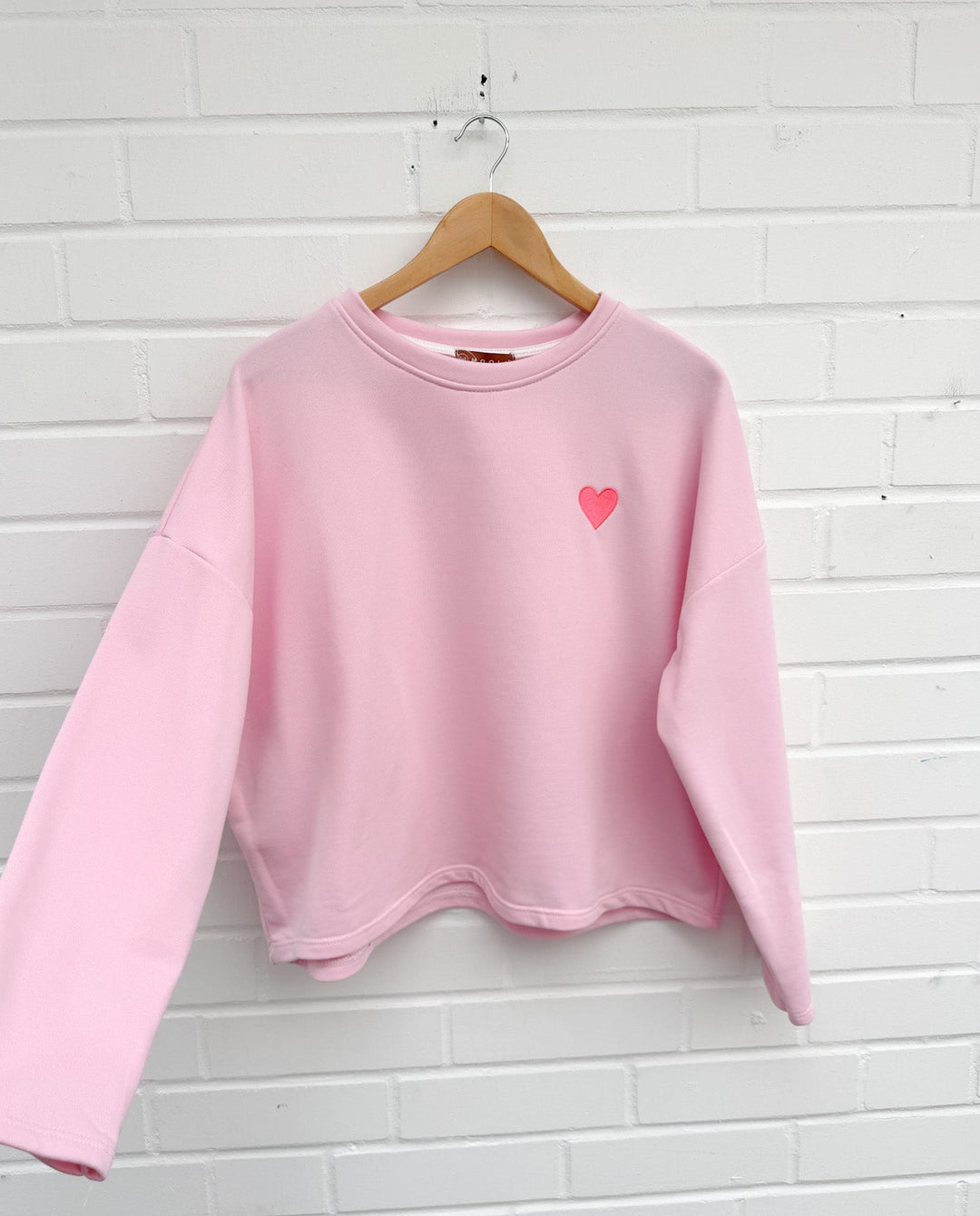 SWEATSHIRT mit Herz - versch. Farben