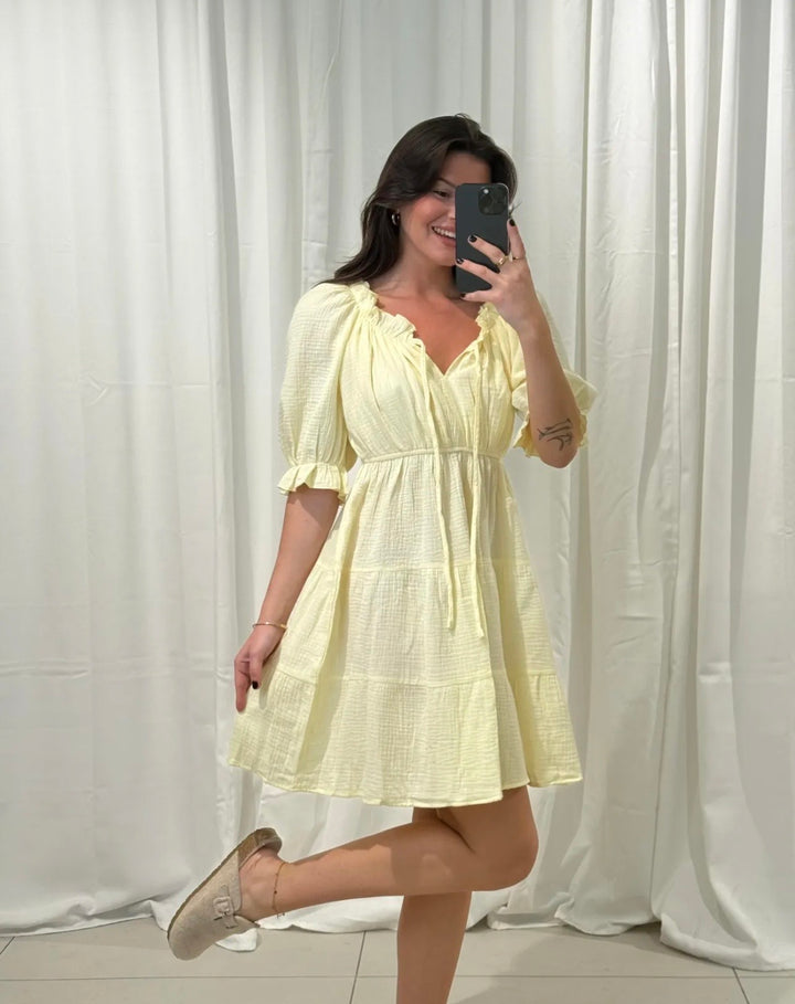 SOMMER MUSSELIN KLEID JULIA - versch. Farben