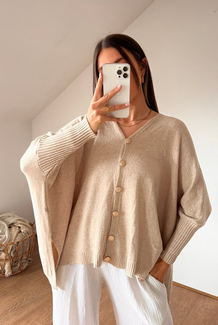 SOFT OVERSIZE STRICKJACKE MADRID - versch. Farben