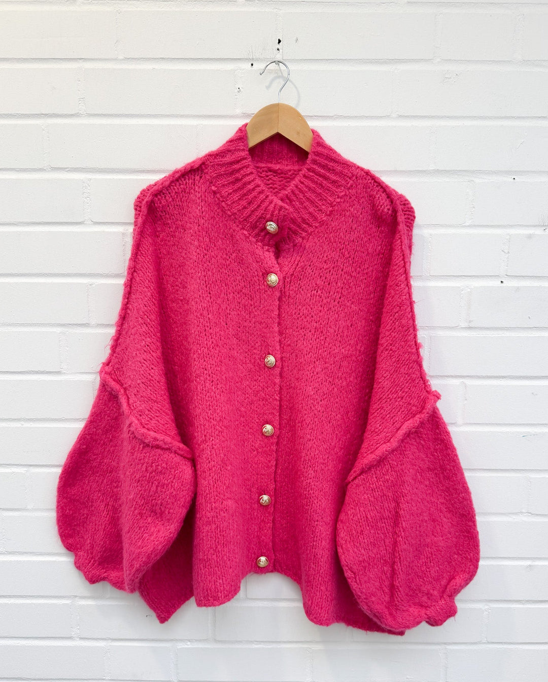 LANGE OVERSIZE STRICKJACKE MAIRA - versch. Farben