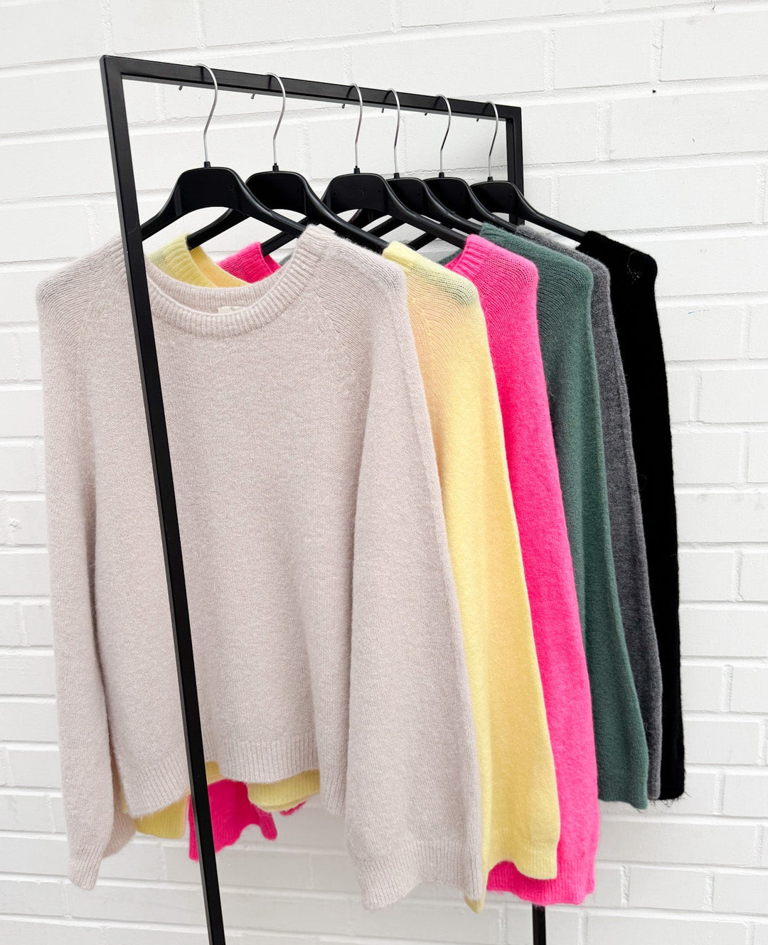 PREMIUM ALPAKA BASIC PULLOVER - versch. Farben