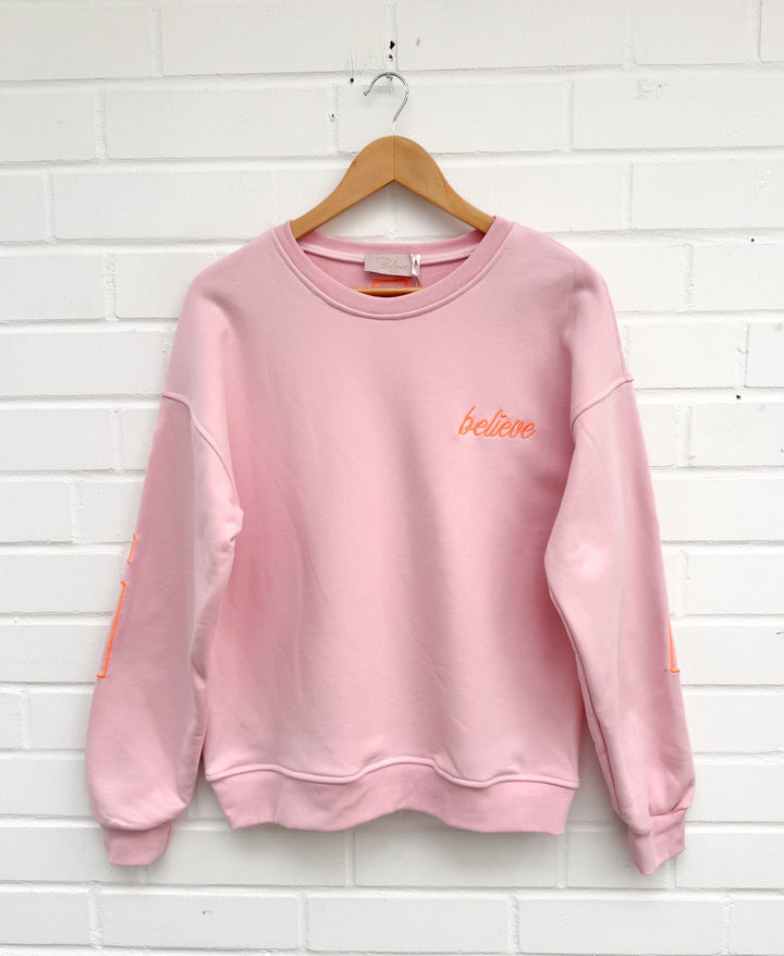SWEATSHIRT BELIEVE - versch. Farben