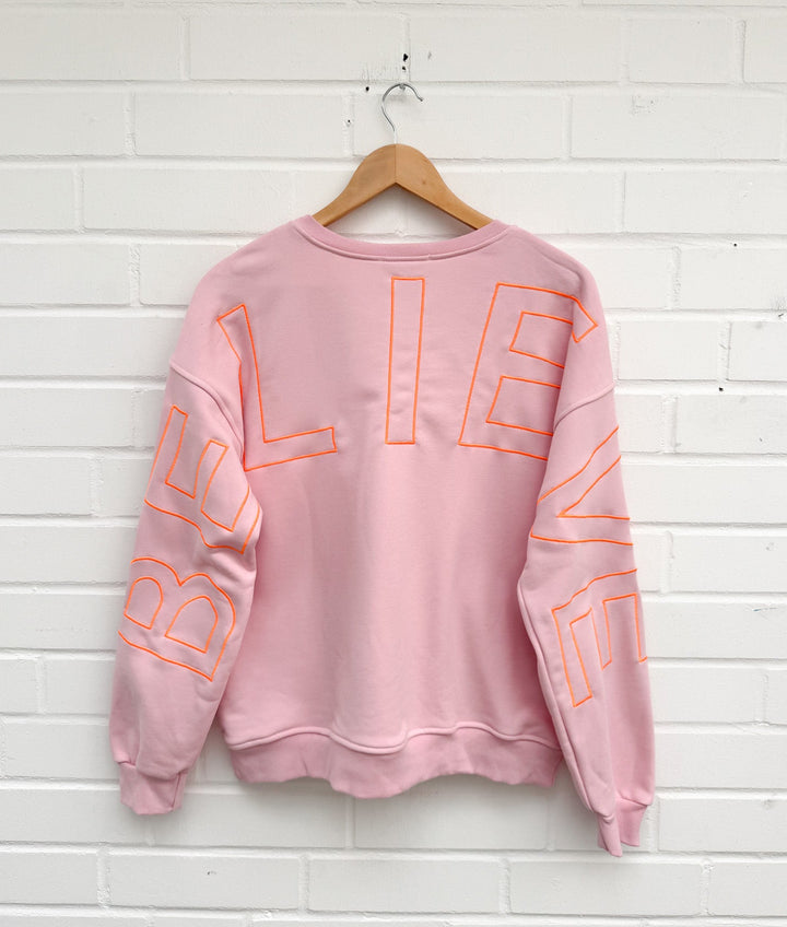 SWEATSHIRT BELIEVE - versch. Farben
