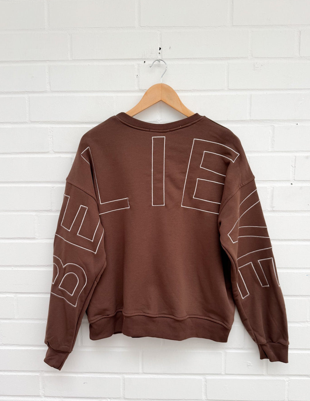 SWEATSHIRT BELIEVE - versch. Farben