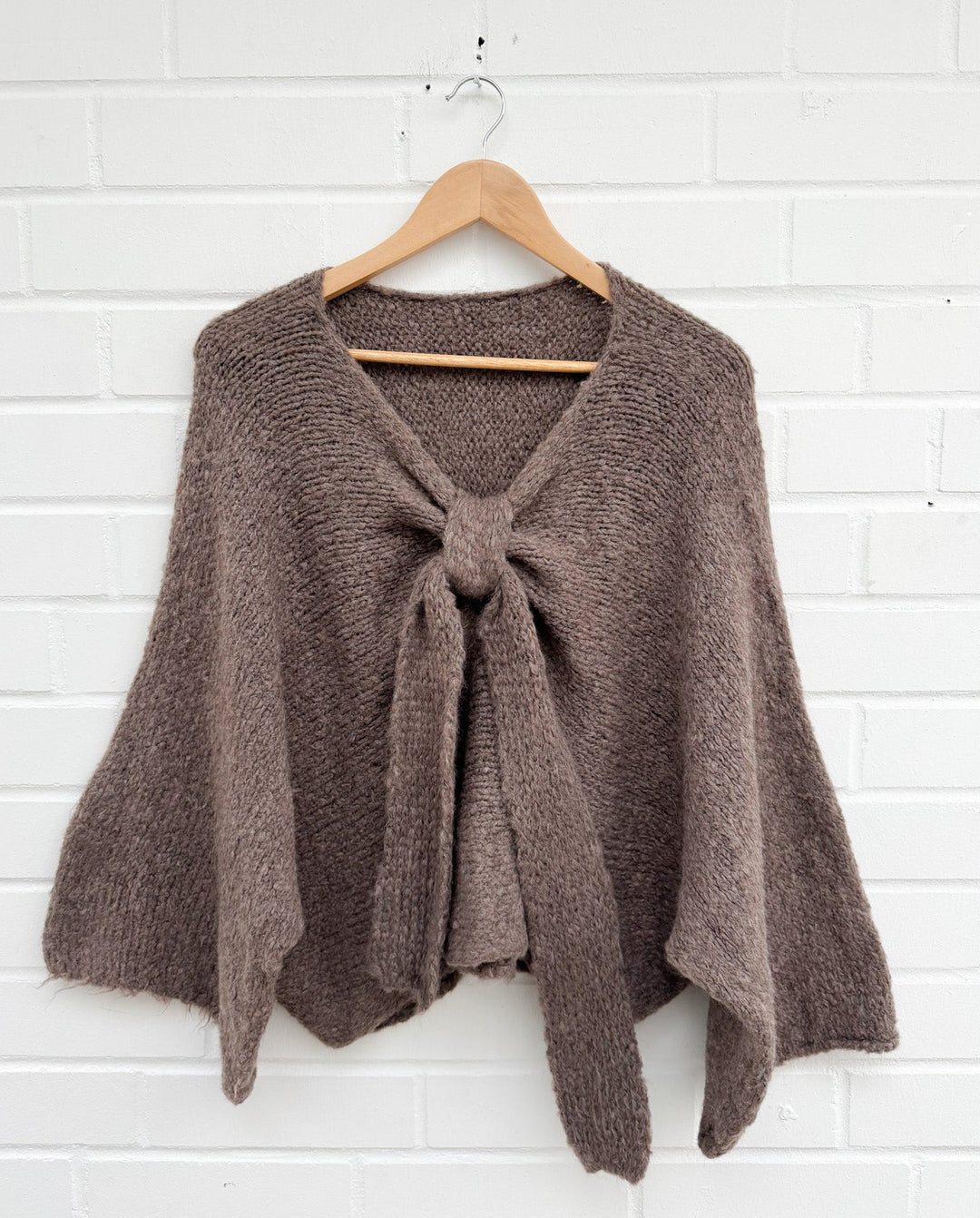 DREAMY STRICKPULLOVER mit Schleife - versch. Farben