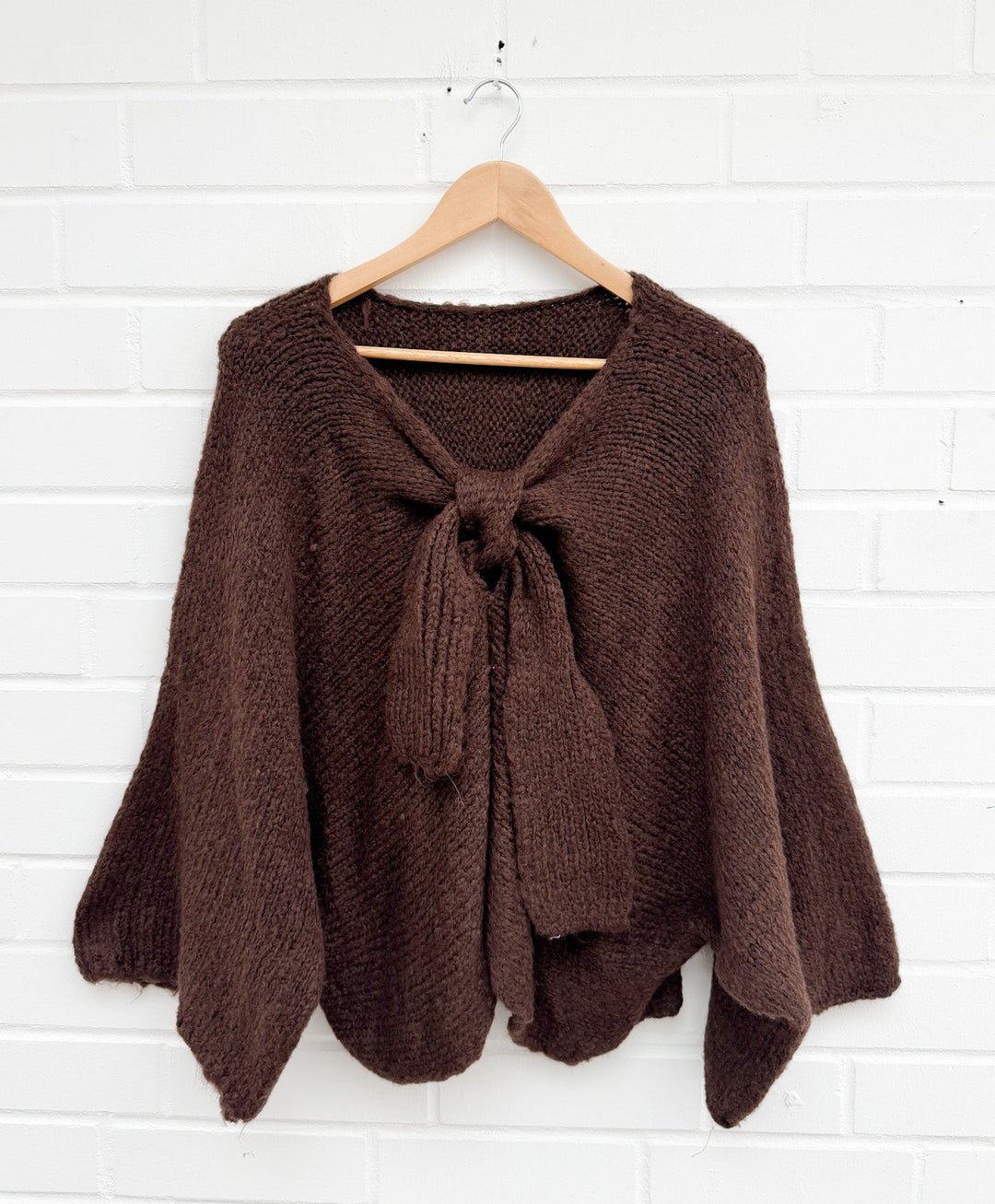 DREAMY STRICKPULLOVER mit Schleife - versch. Farben