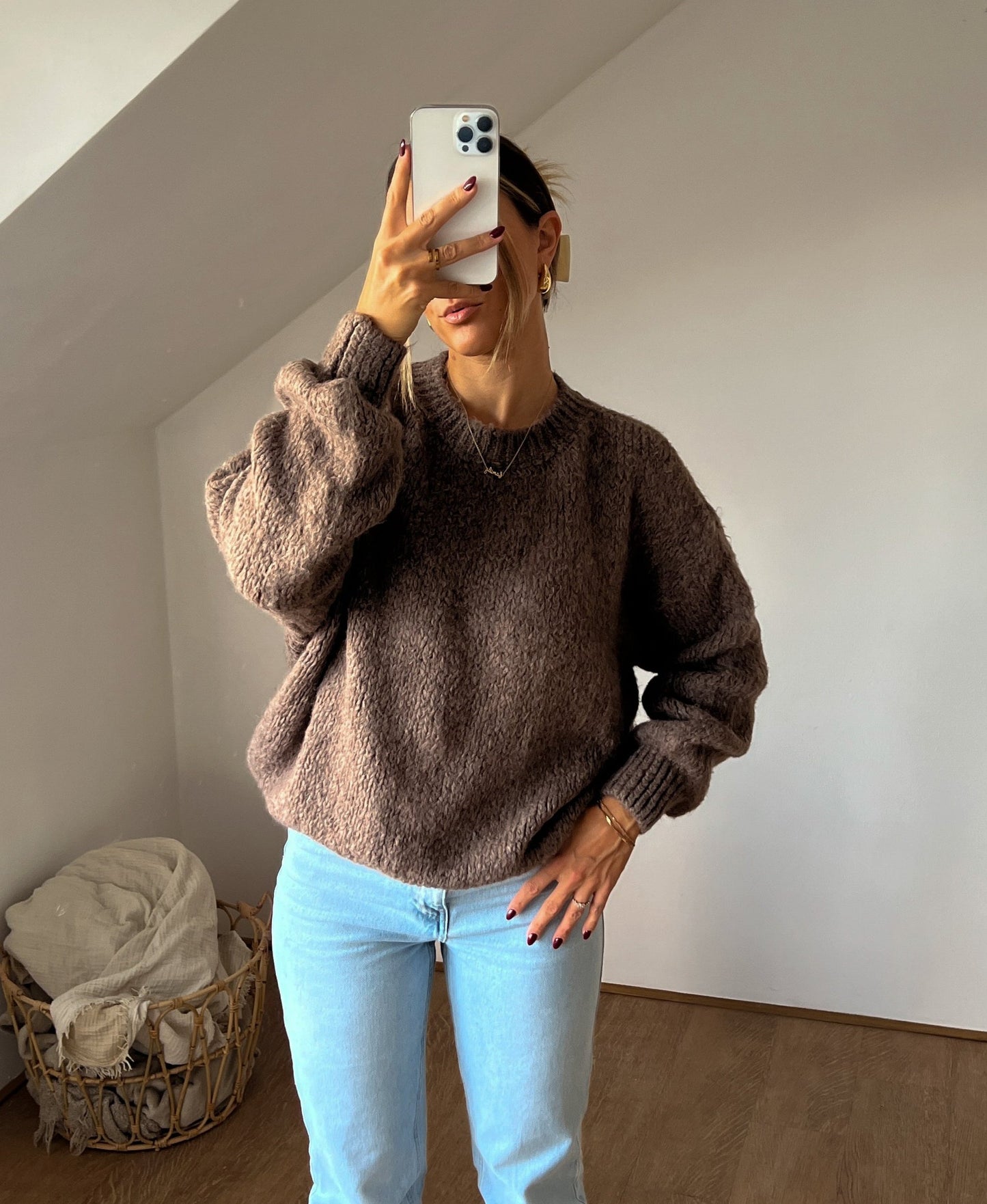 OVERSIZE STRICKPULLOVER DONJA - versch. Farben