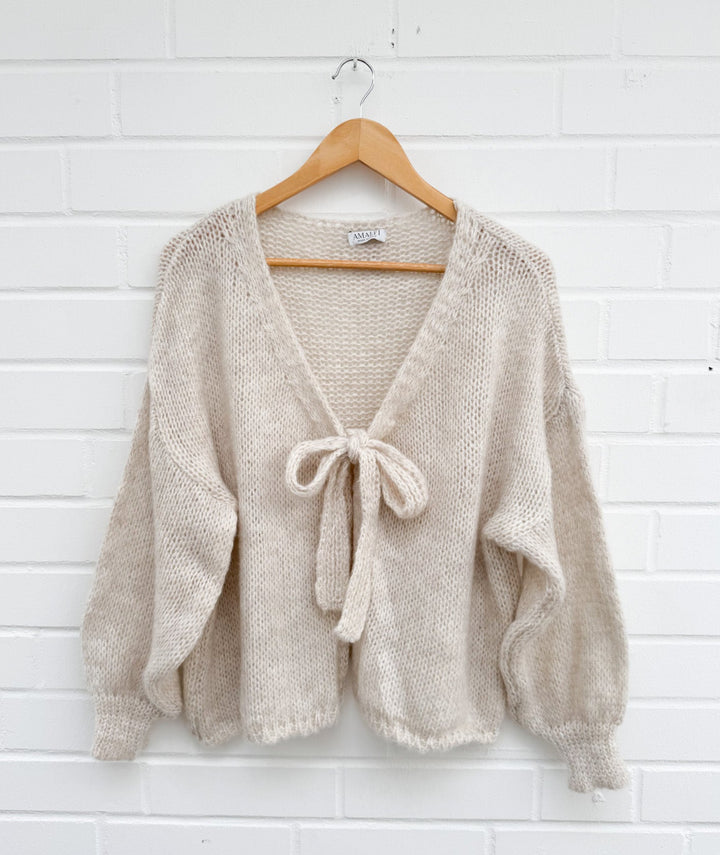 STRICKJACKE RIBBON - versch. Farben