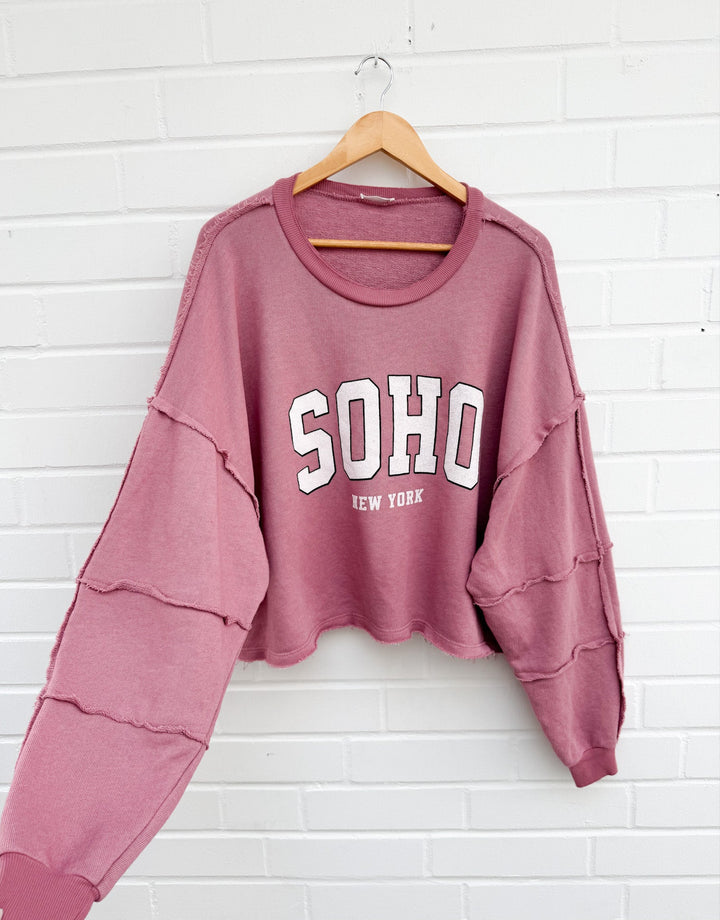 SOHO CROP SWEATSHIRT - versch. Farben