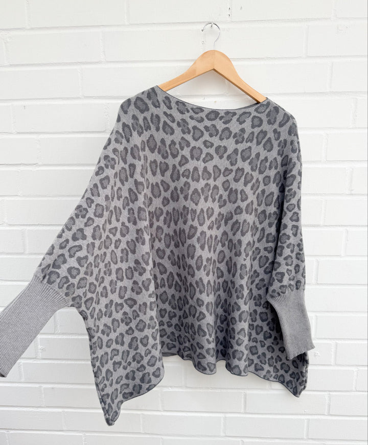 OVERSIZE BASIC STRICKPULLOVER LEO - versch. Farben