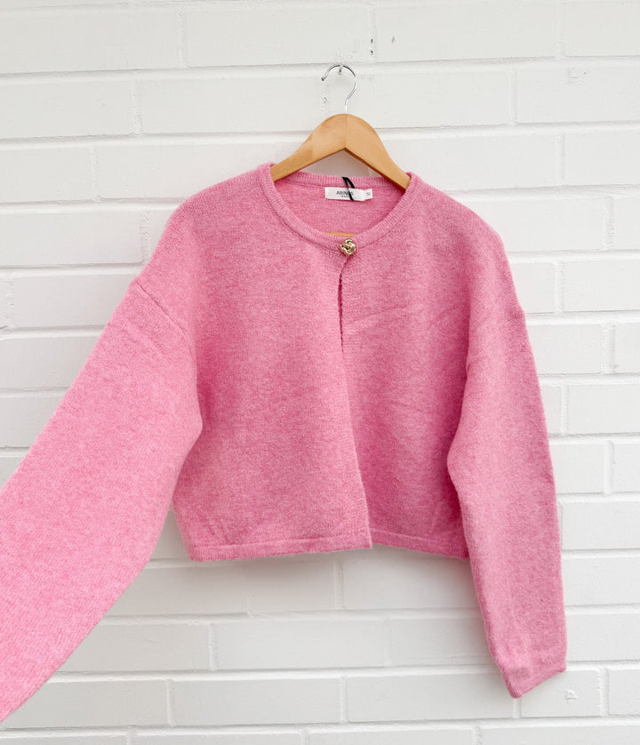 PINKY STRICKJACKE
