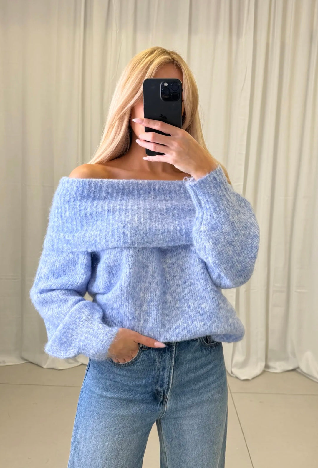 OFF SHOULDER STRICKPULLOVER - Versch. Farben