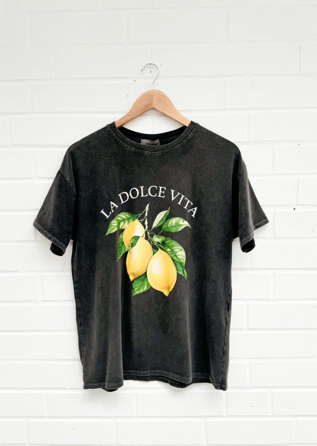 DOLCE VITA T-SHIRT- dunkelgrau