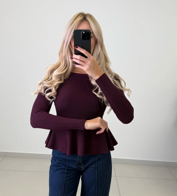 AUSGESTELLTER FEINSTRICK PULLOVER - versch. Farben