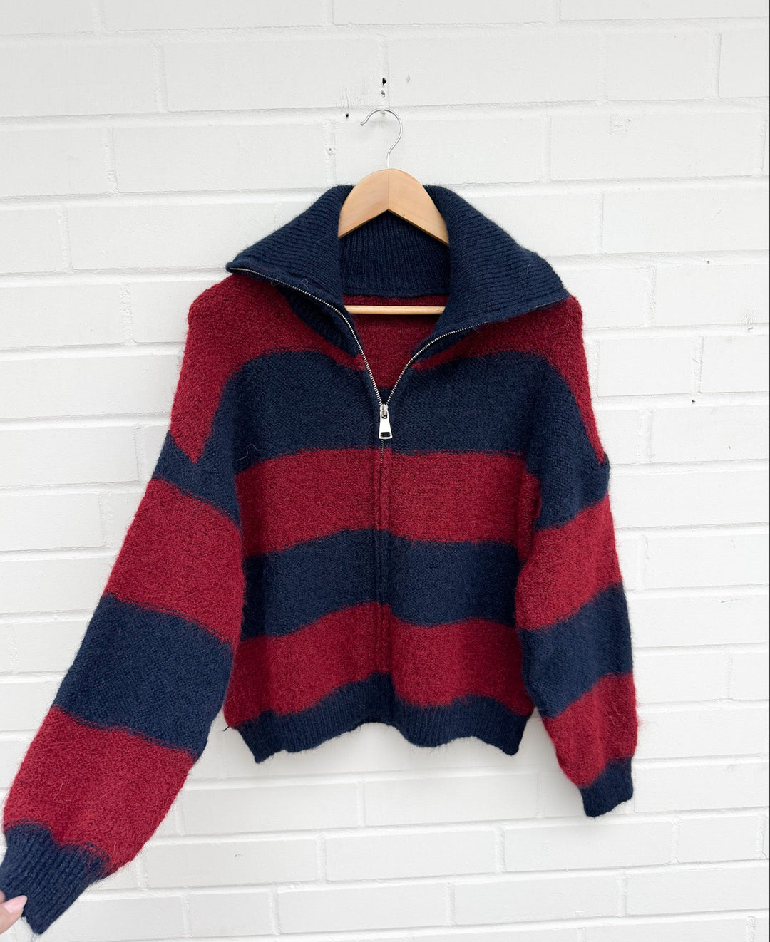 STRICKJACKE STRIPE NATA - versch. Farben