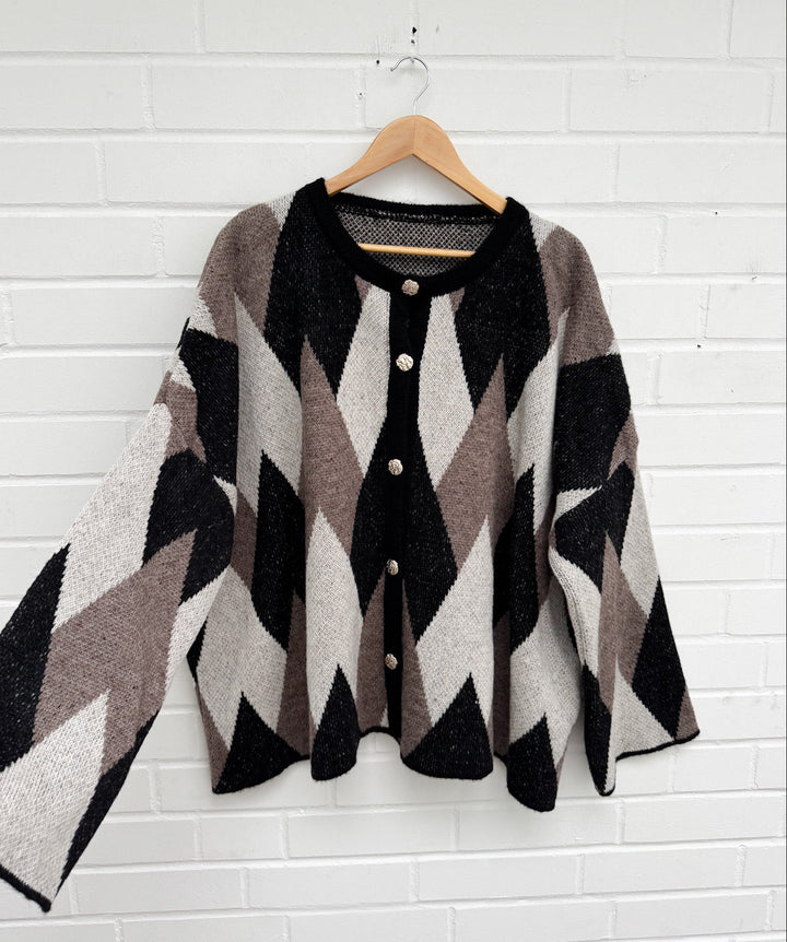 OVERSIZE RAY STRICKJACKE - versch. Farben