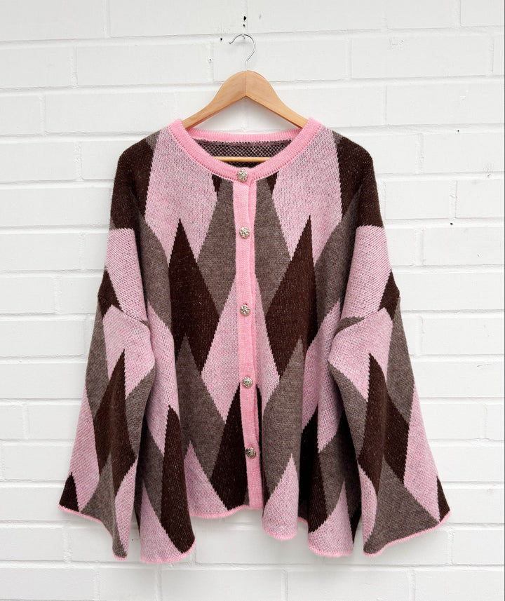 OVERSIZE RAY STRICKJACKE - versch. Farben