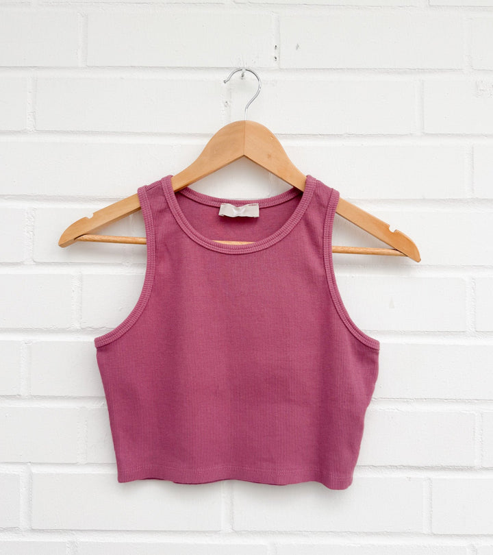 BASIC CROP TOP - versch. Farben