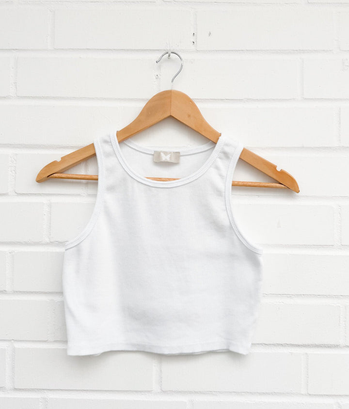 BASIC CROP TOP - versch. Farben