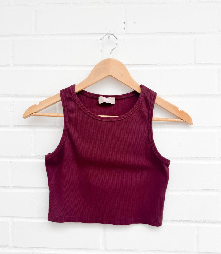 BASIC CROP TOP - versch. Farben