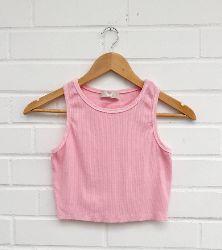 BASIC CROP TOP - versch. Farben