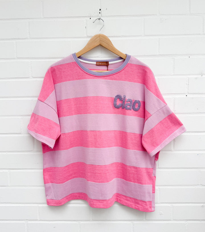 STREIFEN CIAO T-SHIRT - versch. Farben