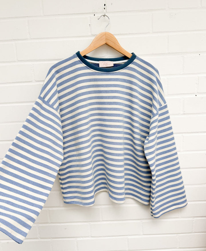 LOCKERES STREIFEN LANGARM SHIRT MON - versch. Farben