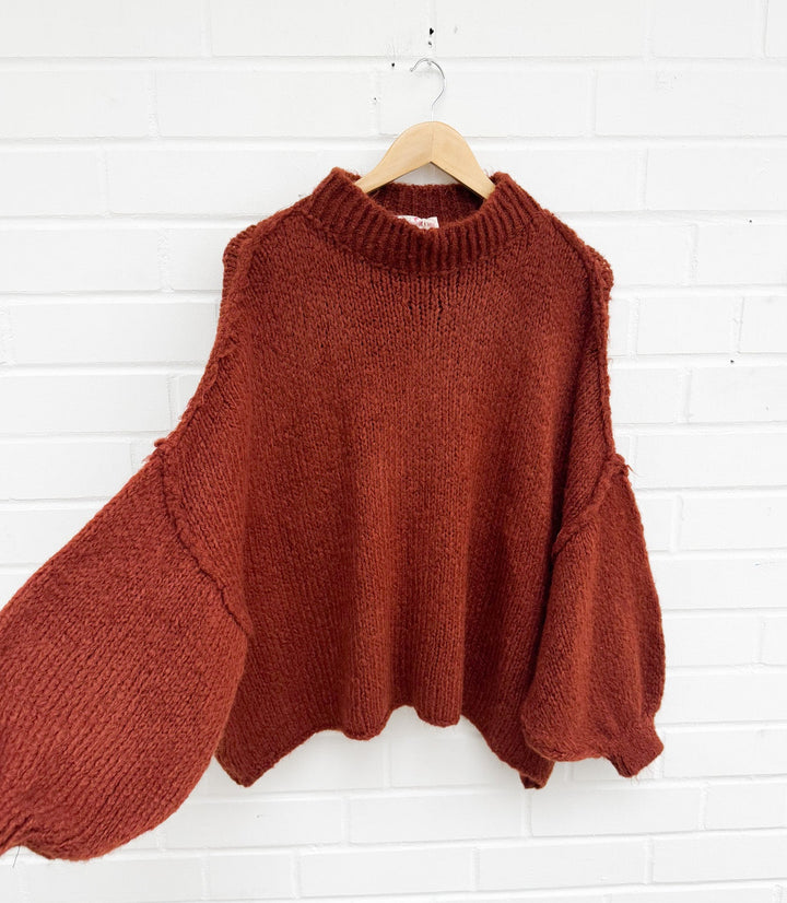 OVERSIZE STRICKPULLOVER MID MAIRA - versch. Farben