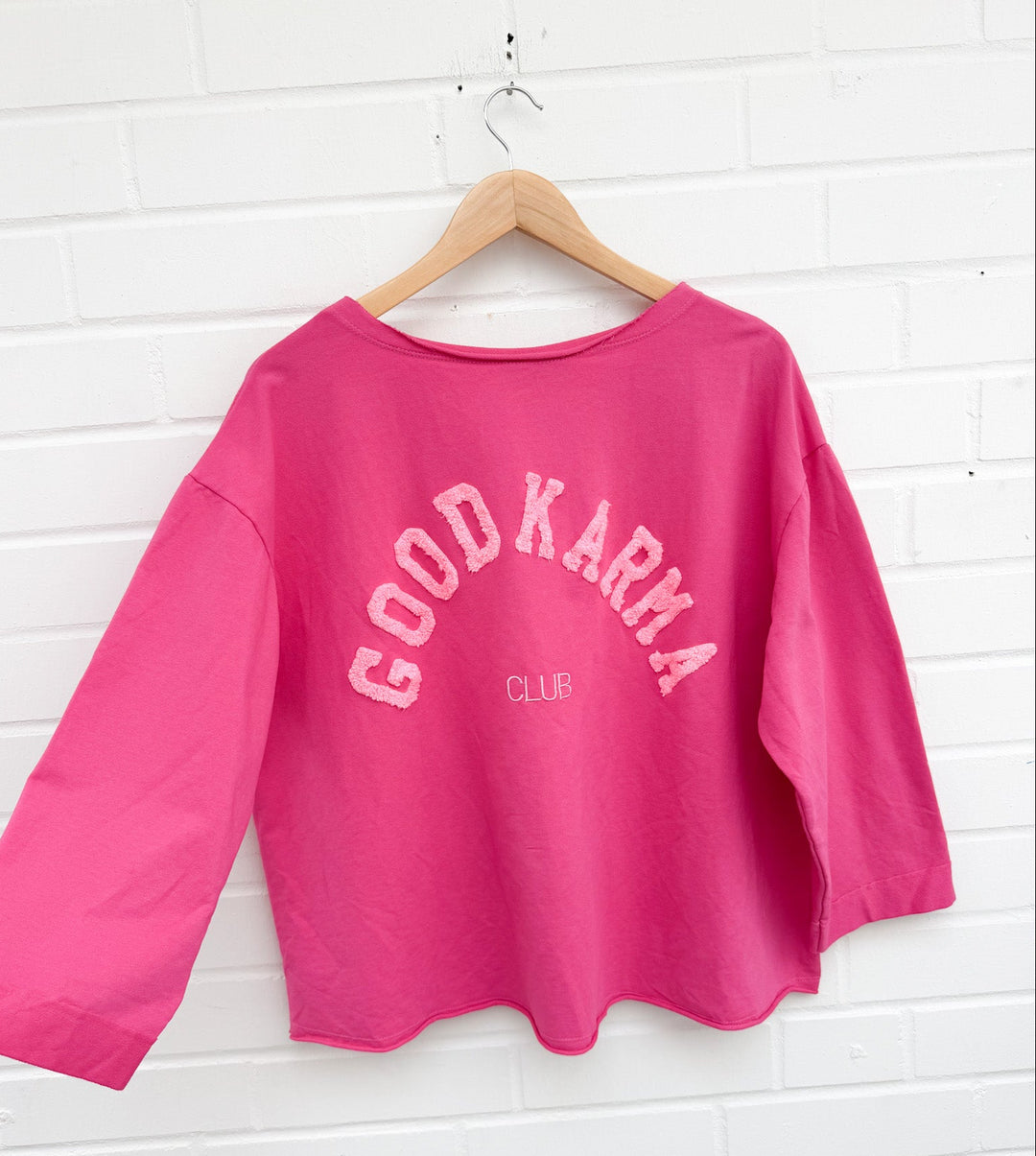 OVERSIZE LAMGARM SHIRT GOOD KARMA - versch. Farben