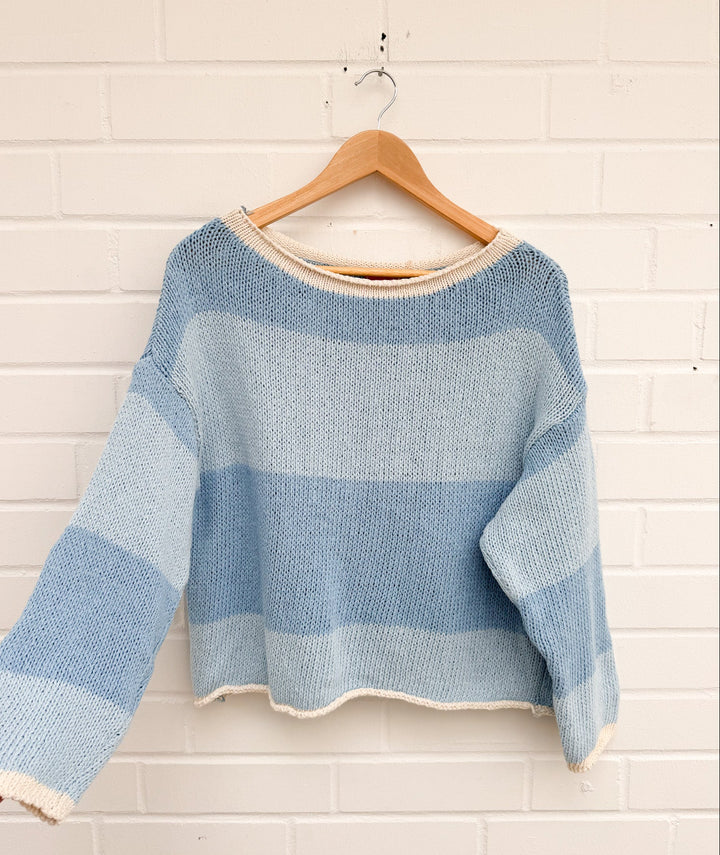 COTTON STRIPE PULLOVER - versch. Farben