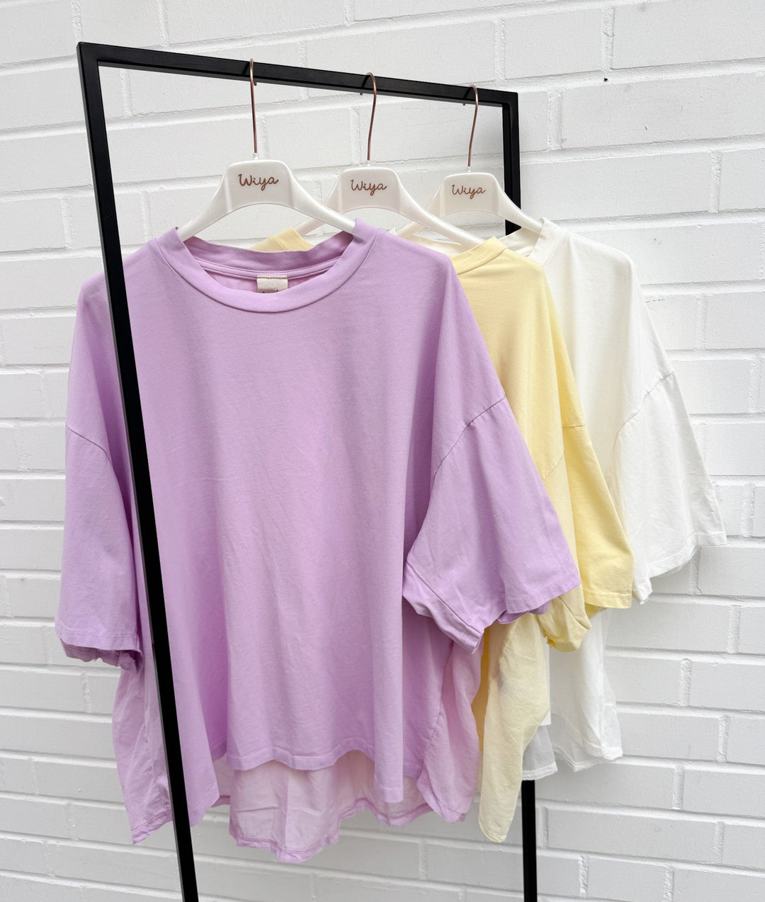 OVERSIZE RÜSCHEN T-SHIRT - versch. Farben
