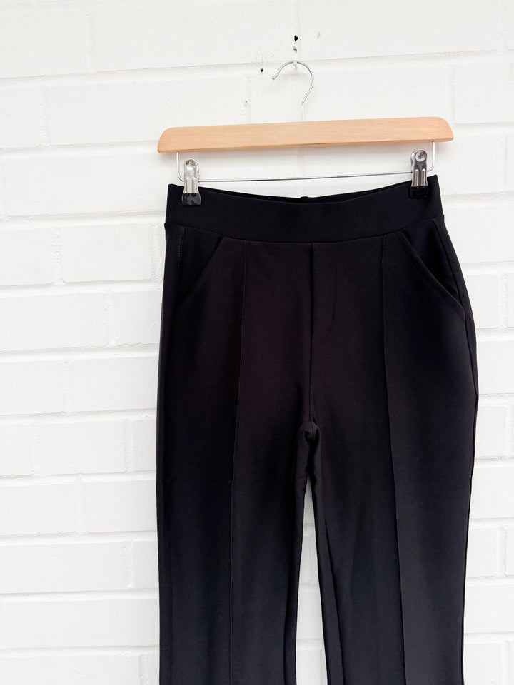 NAHT HOSE MIT SCHLAG - schwarz