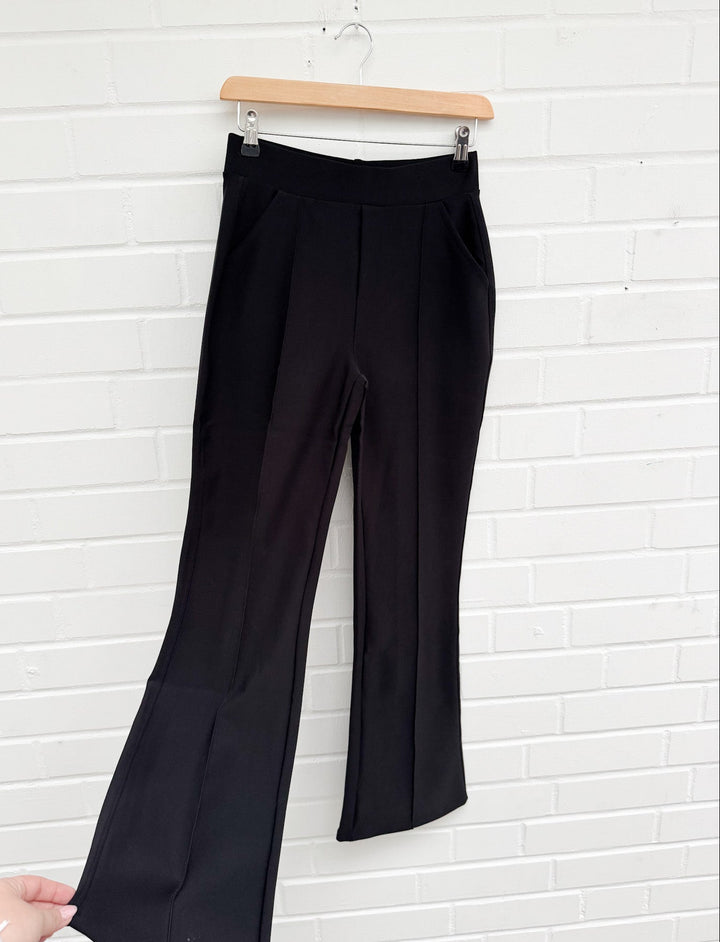 NAHT HOSE MIT SCHLAG - schwarz