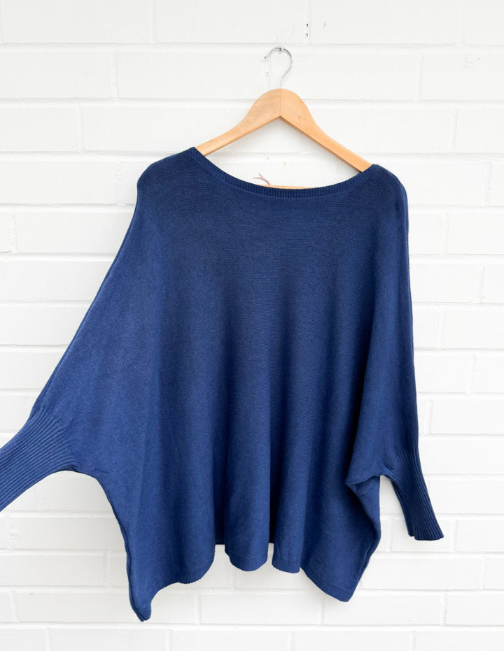 OVERSIZE BASIC STRICKPULLOVER - versch. Farben