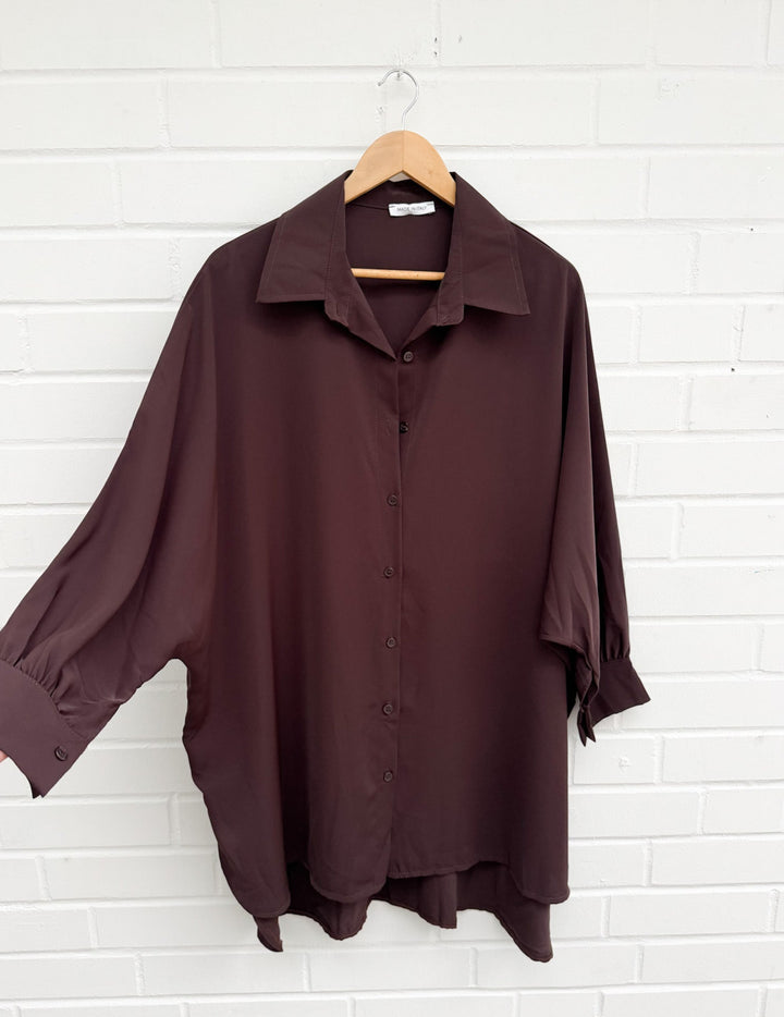 OVERSIZE LONGBLUSE - versch. Farben
