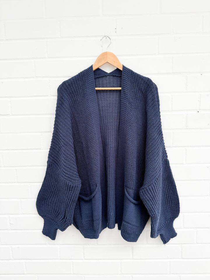 OVERSIZE BASIC CARDIGAN- versch. Farben