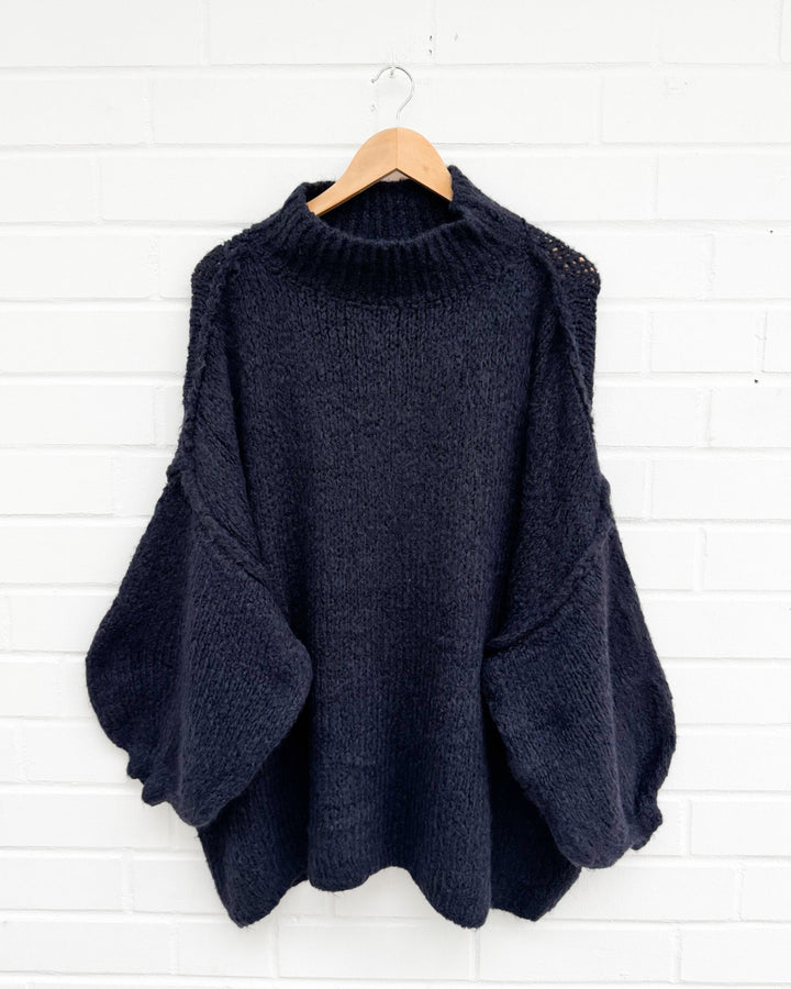OVERSIZE STRICKPULLOVER MAIRA Eins - versch. Farben