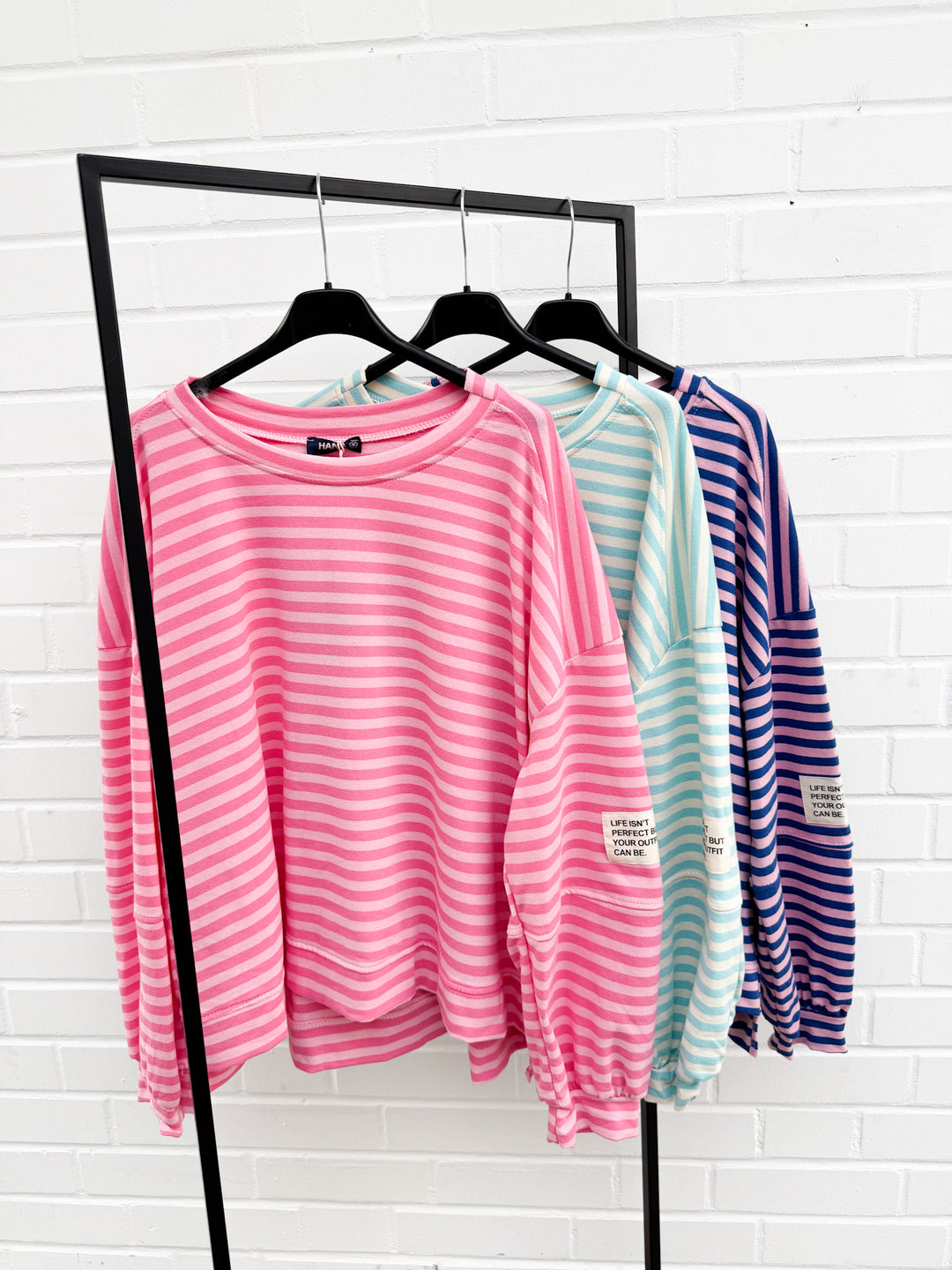 LEICHTES STREIFEN SWEATSHIRT JUTTA - versch. Farben