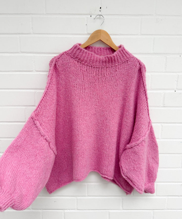 OVERSIZE STRICKPULLOVER MID MAIRA - versch. Farben