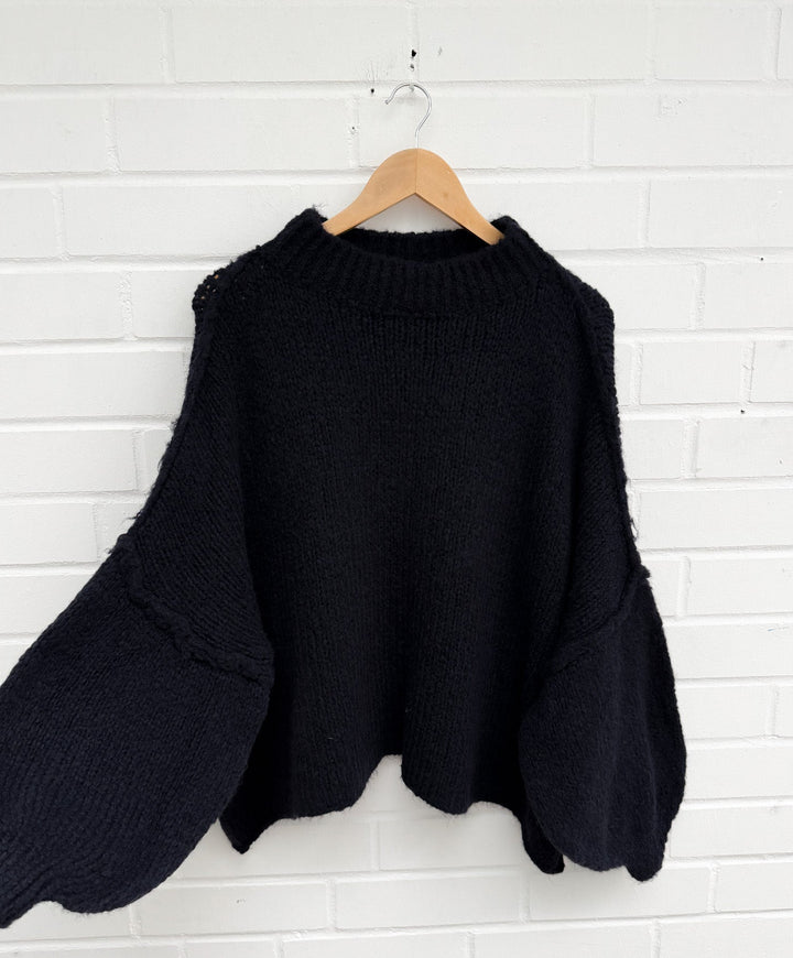 OVERSIZE STRICKPULLOVER MID MAIRA - versch. Farben