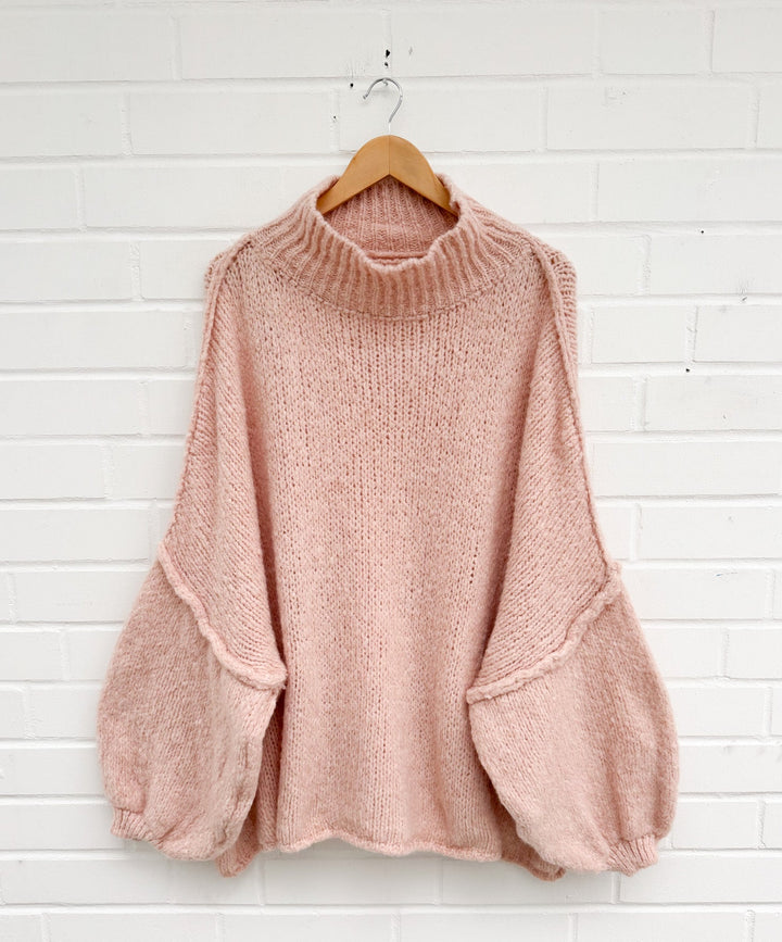 LANGER OVERSIZE STRICKPULLOVER MAIRA - versch. Farben