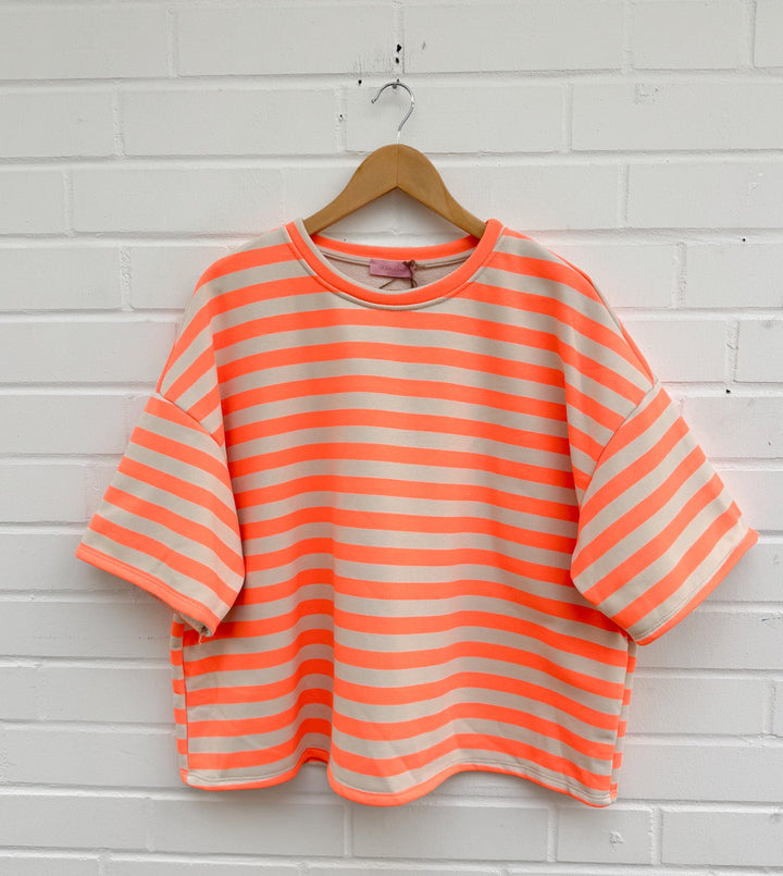 OVERSIZE STREIFEN T-SHIRT MAGDA - versch. Farben