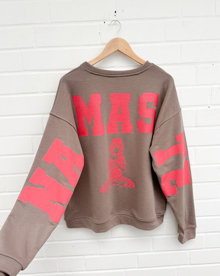 NAMASTE SWEATSHIRT - schlamm