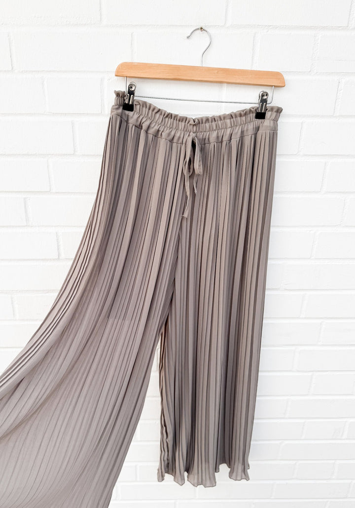 LANGE PLISSEE HOSE - versch. Farben