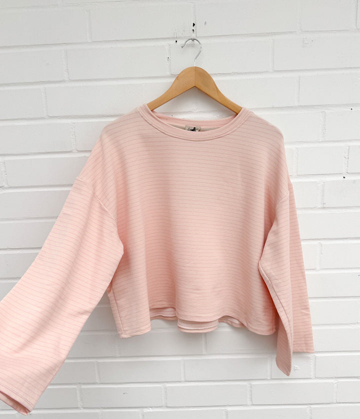 LOCKERES LANGARM SHIRT mit schmalen Streifen - versch. Farben